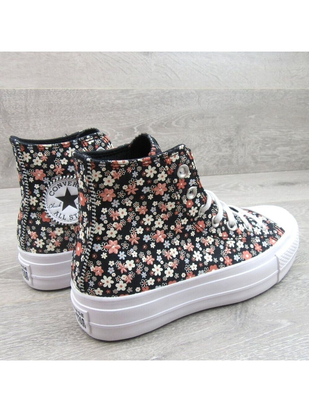 Converse CTAS Lift Platform Petite Floral Petals Womens Size 7.5 NEW - Picture 7 of 15